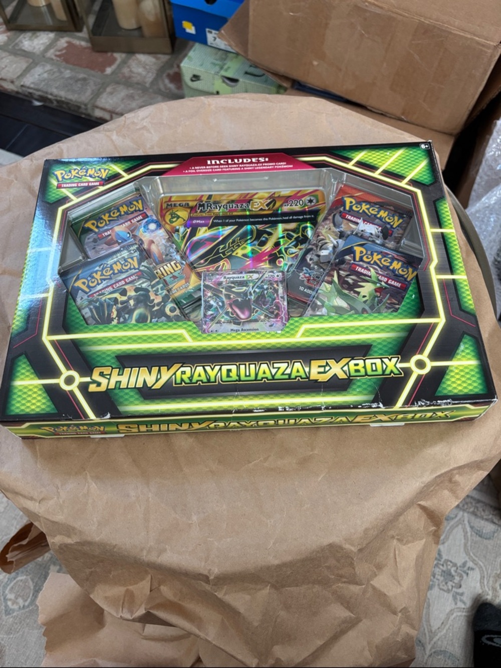 Pokemon Shiny Rayquazza EX Box (see photos / read description)